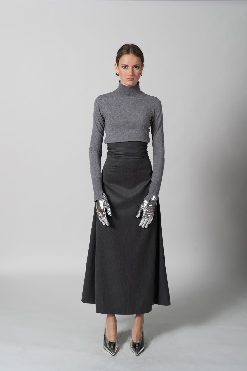 Un look Maison Nencioni fall-winter 2025/26 (courtesy Maison Nencioni)