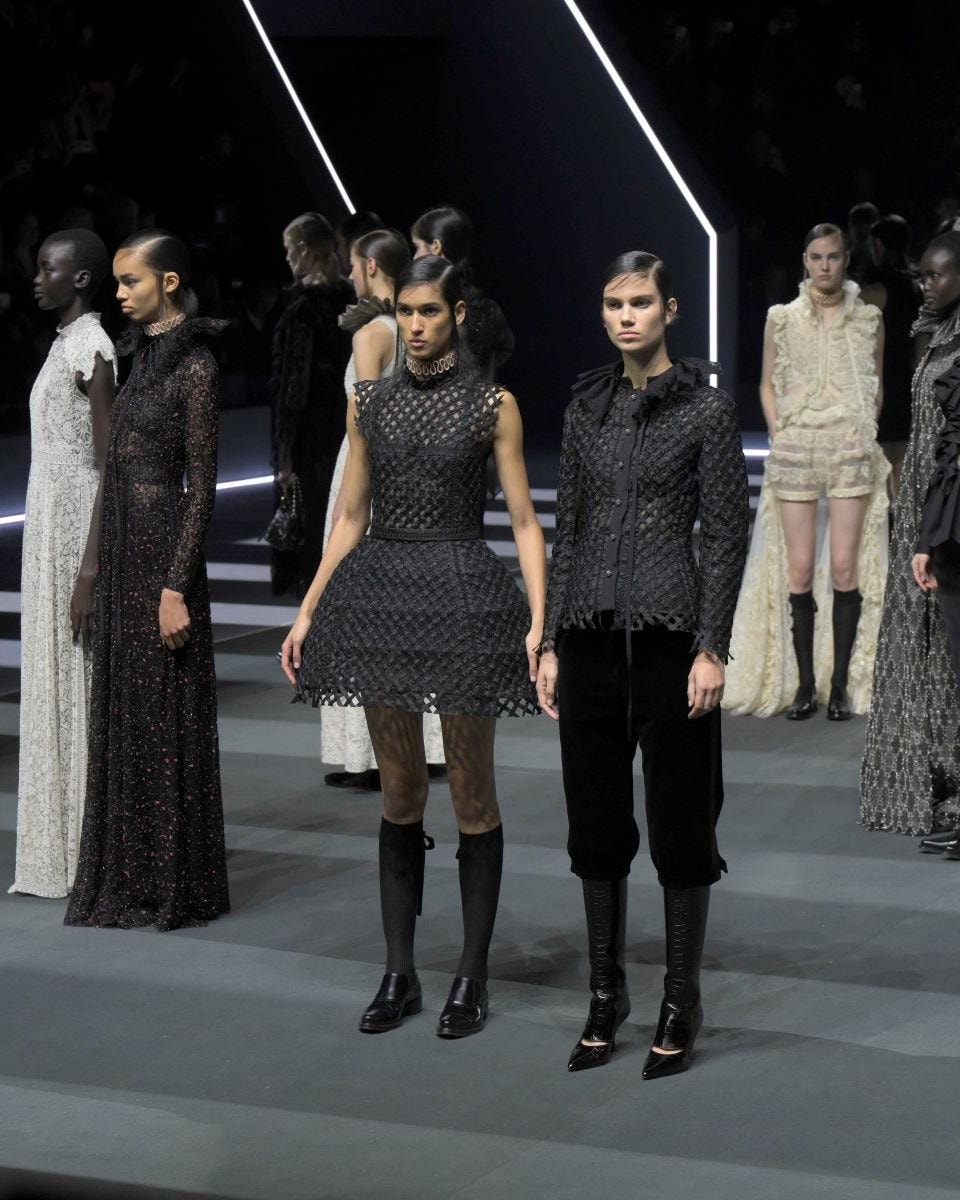 Il finale dello show autunno-inverno 2025/26 di Dior
