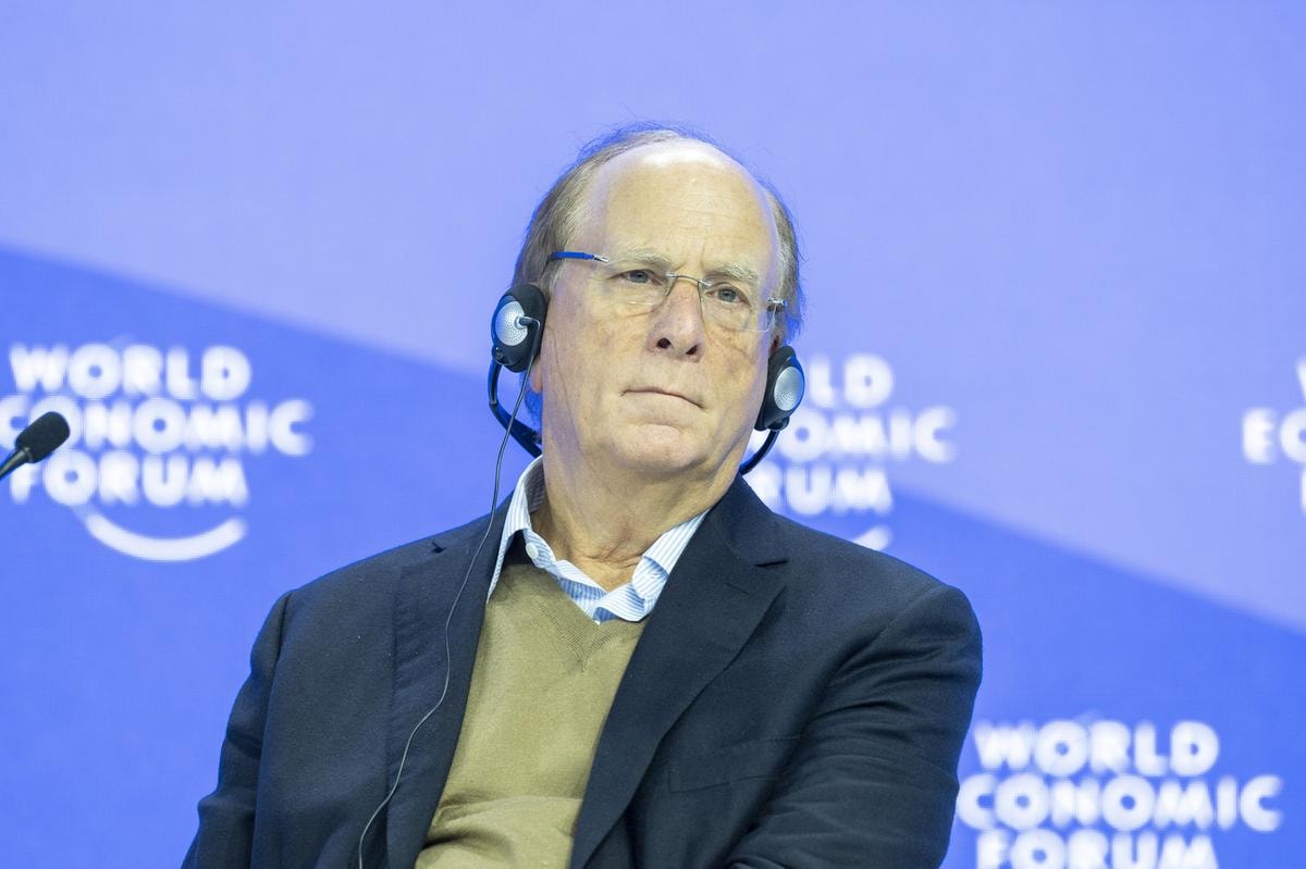 LAURENCE LARRY DOUGLAS FINK PRESIDENTE E CEO BLACKROCK