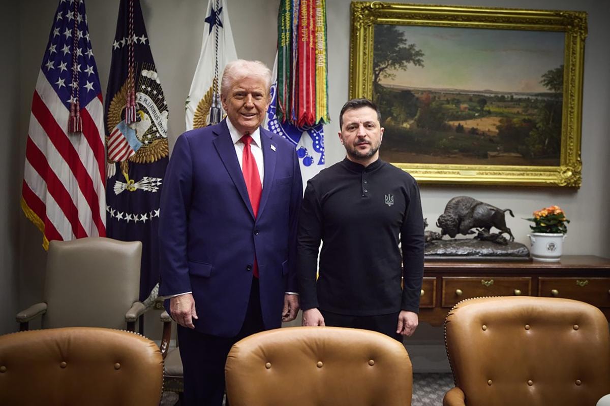 DONALD TRUMP PRESIDENTE USA VOLODYMYR ZELENSKY PRESIDENTE UCRAINA