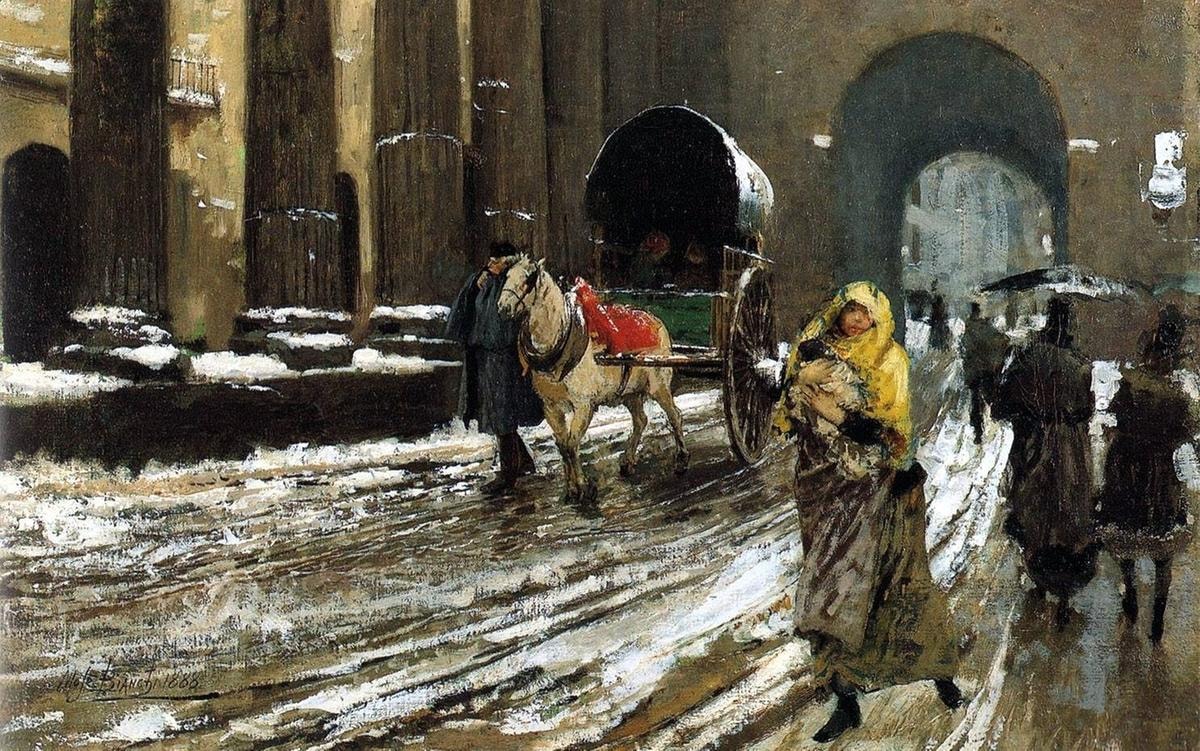 Mosè Bianchi, Colonne di San Lorenzo.