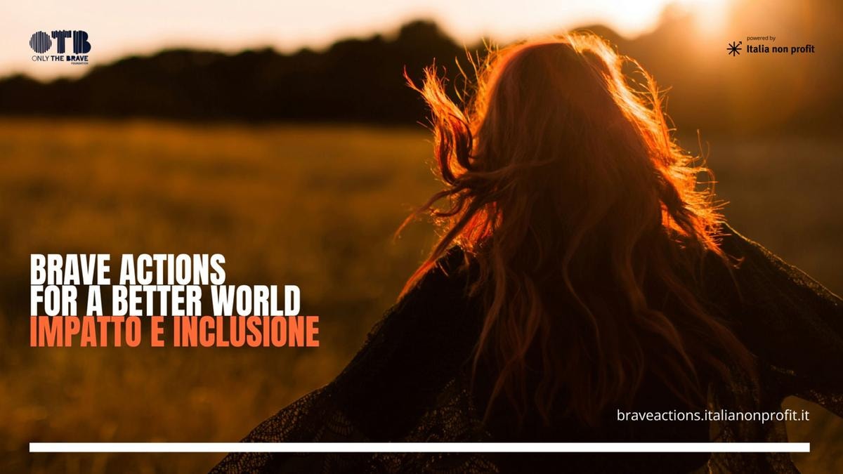 La locandina di Otb foundation per Brave actions for a better world (courtesy Otb)