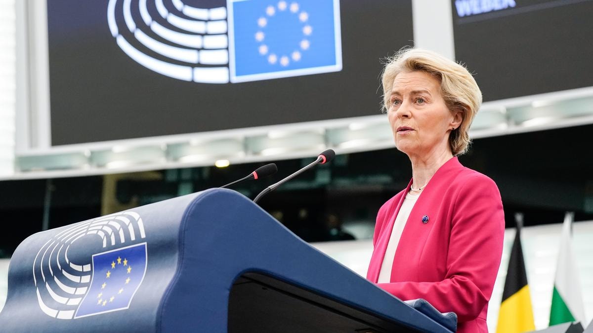 La presidente della Commissione Europea, Ursula von der Leyen