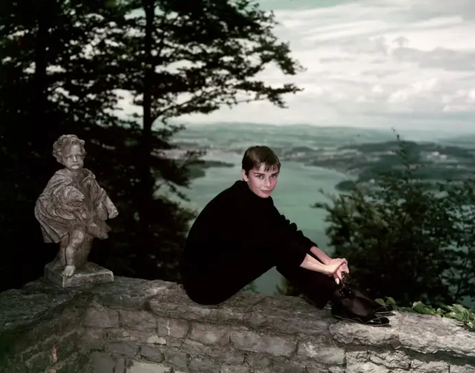 PMB4YR Audrey Hepburn, Burgenstock, Switzerland, circa 1951 File Reference # 33371_462THA