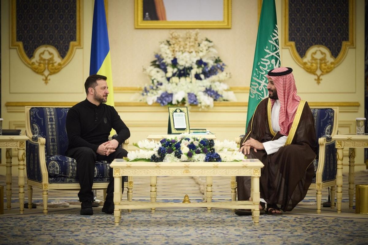 Volodymyr Zelensky a Riad