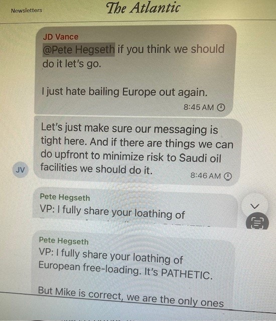 Pasticcio alla Casa Bianca: un giornalista ha ricevuto per sbaglio i piani di guerra contro gli Houthi
