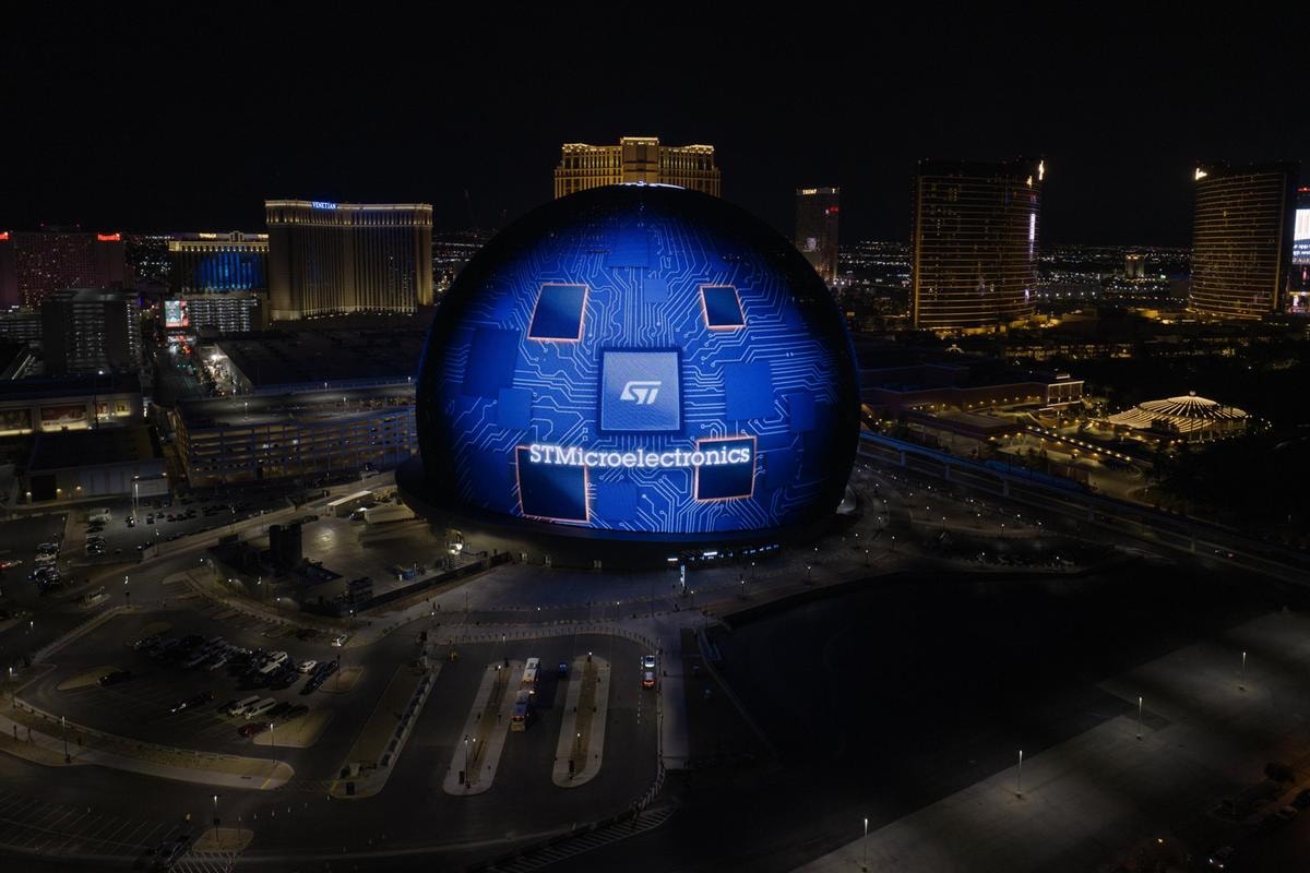 La sfera di Stm a Las Vegas