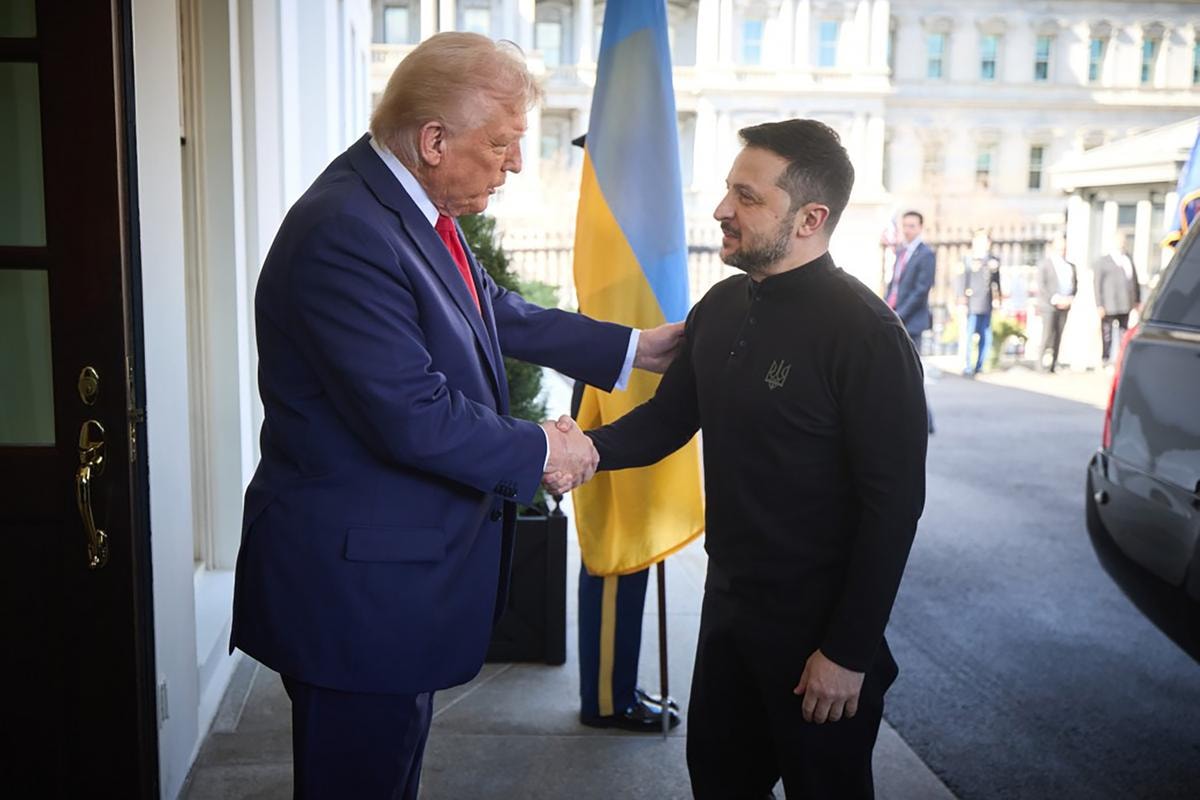DONALD TRUMP PRESIDENTE USA VOLODYMYR ZELENSKY PRESIDENTE UCRAINA