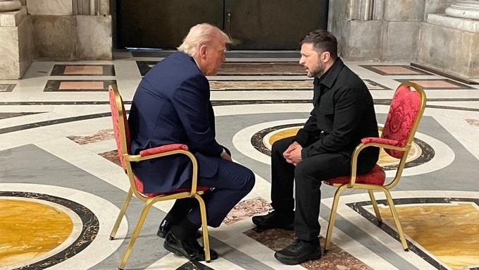 Donald Trump e Volodymyr Zelensky