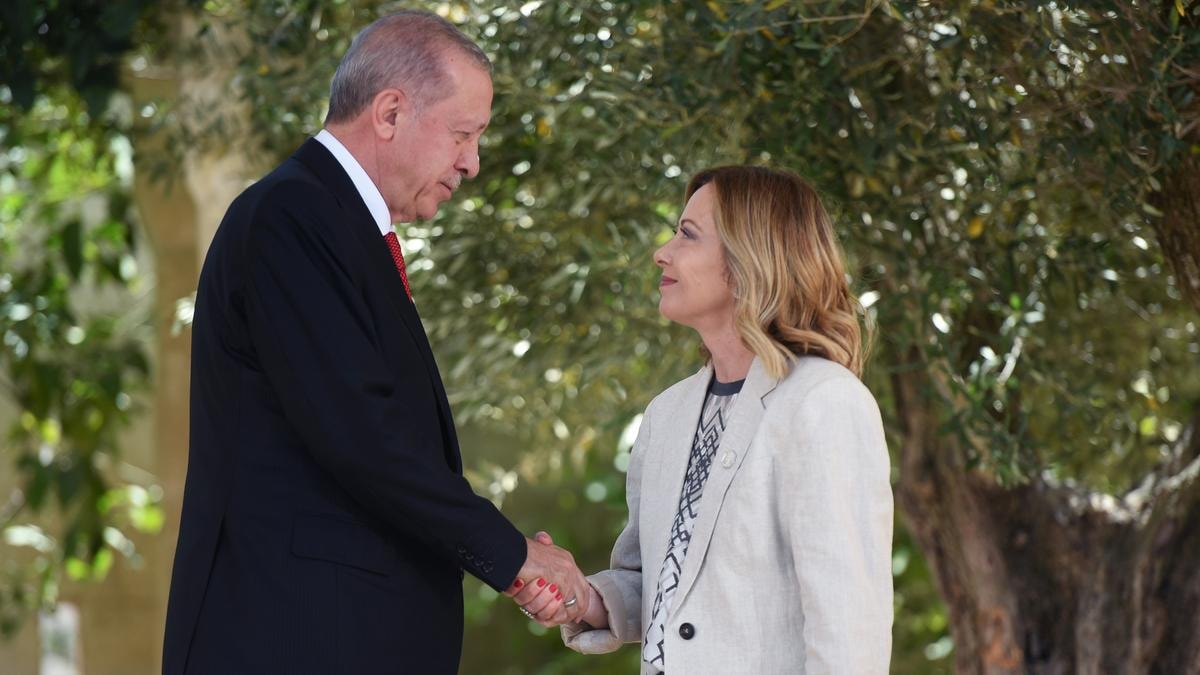 Recep Tayyip Erdogan e Giorgia Meloni