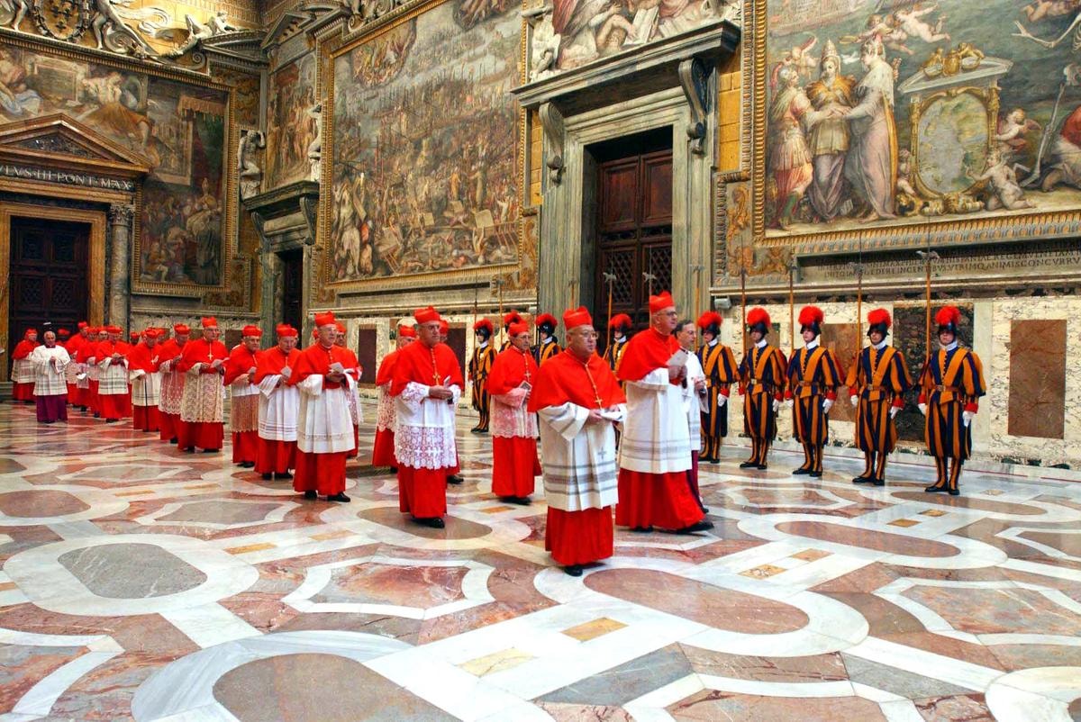 Cardinali nella cappella Sistina