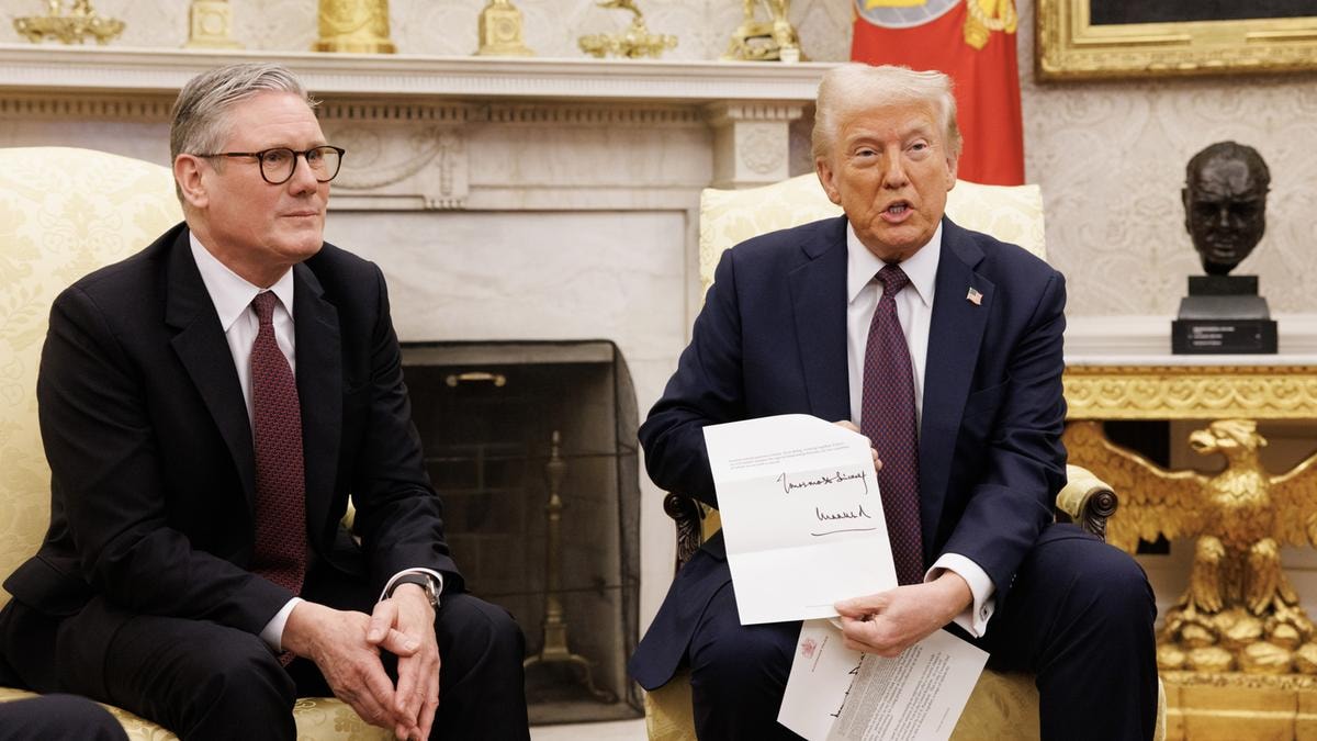 Keir Starmer e Donald Trump