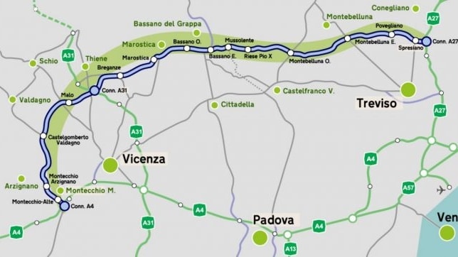 Pedemontana veneta: la strada col trucco