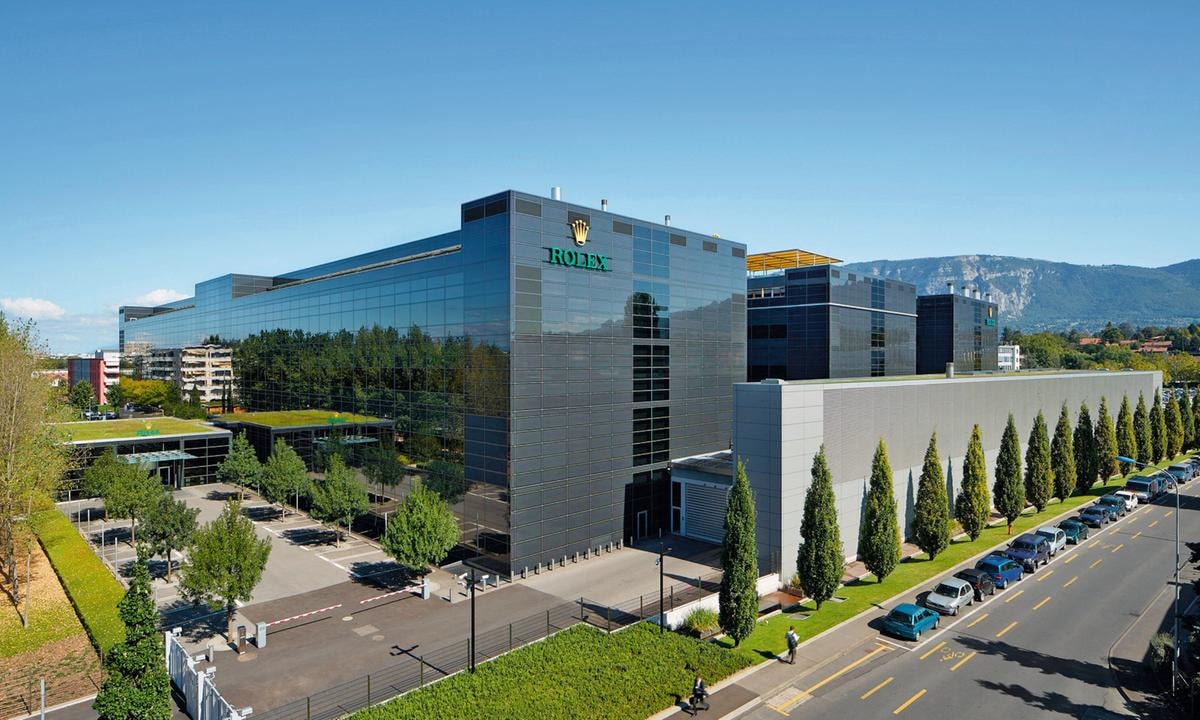 Il sito produttivo di Plan-les-Ouates, vicino a Ginevra, di Rolex.