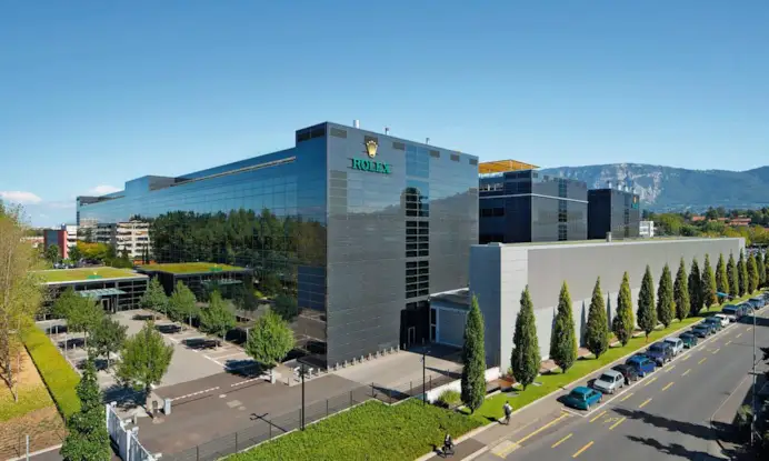 Il sito produttivo di Plan-les-Ouates, vicino a Ginevra, di Rolex.