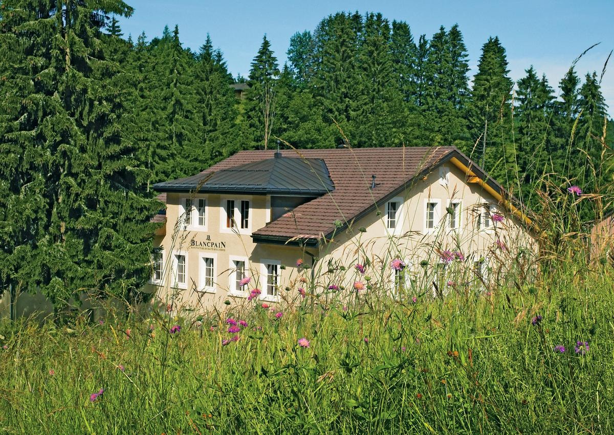 La Ferme è chiamata la manifattura Blancpain a Le Brassus.