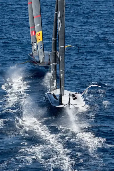 September 15, 2024. Louis Vuitton Cup, Semi Finals Race Day 2. LUNA ROSSA PRADA PIRELLI TEAM, NYYC AMERICAN MAGIC