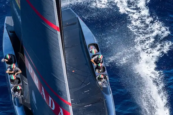 September 15, 2024. Louis Vuitton Cup, Semi Finals Race Day 2. LUNA ROSSA PRADA PIRELLI TEAM