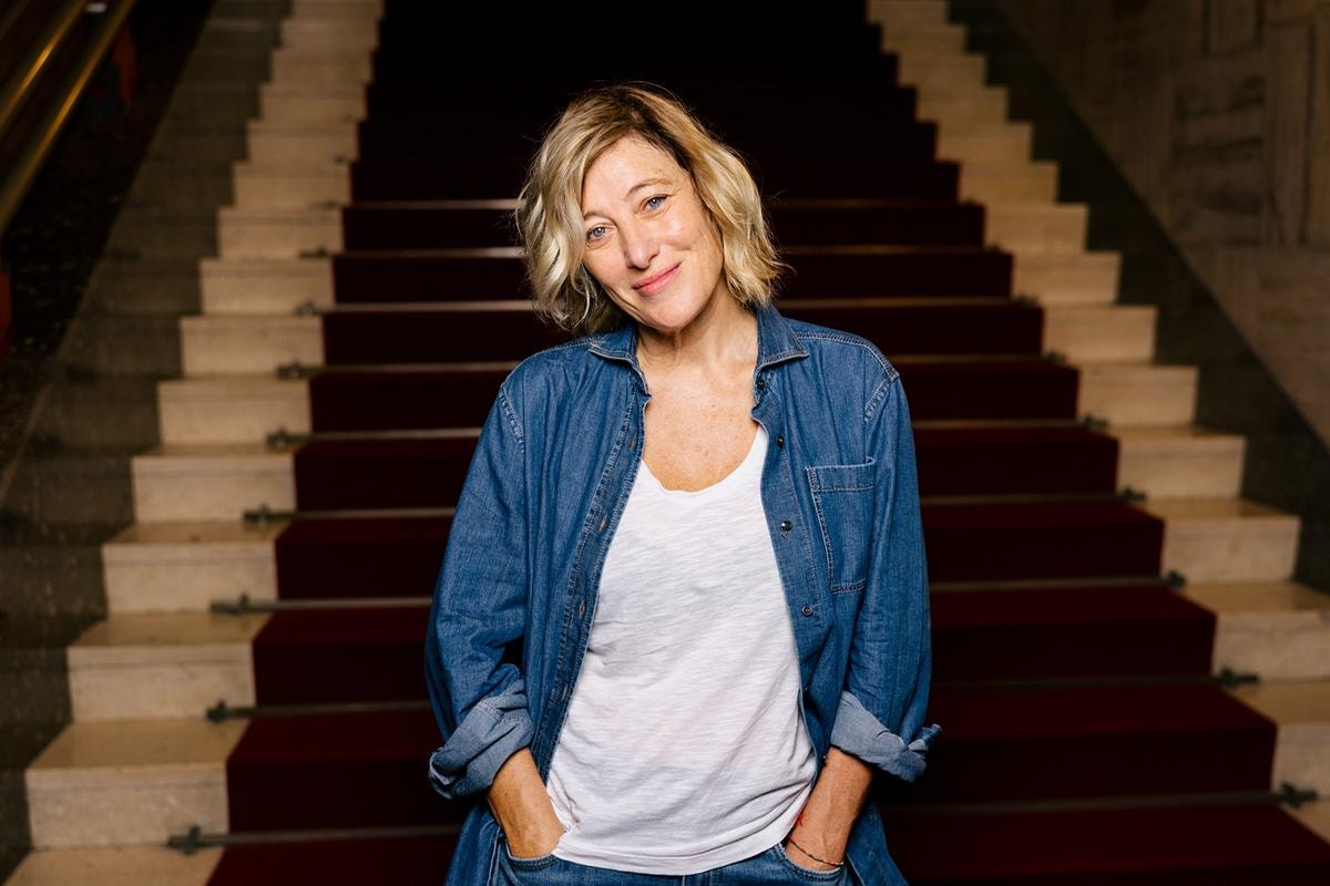 VENICE, ITALY - SEPTEMBER 04: Valeria Bruni Tedeschi poses for the photographer during the 81st Venice International Film Festival on September 04, 2024 in Venice, Italy. (Photo by Matt Winkelmeyer/Getty Images)