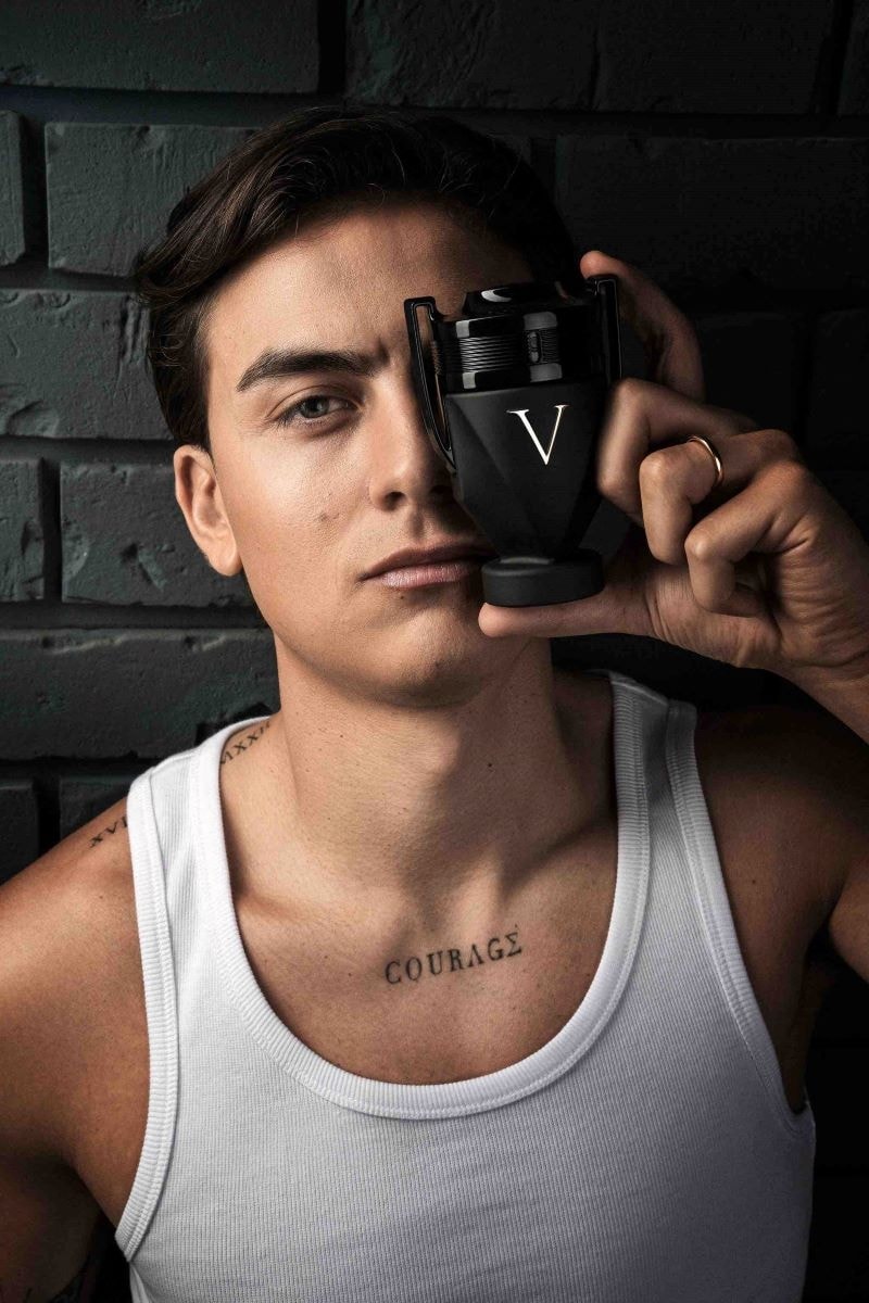 Paulo Dybala nella campagna Invictus di Rabanne (courtesy Rabanne)