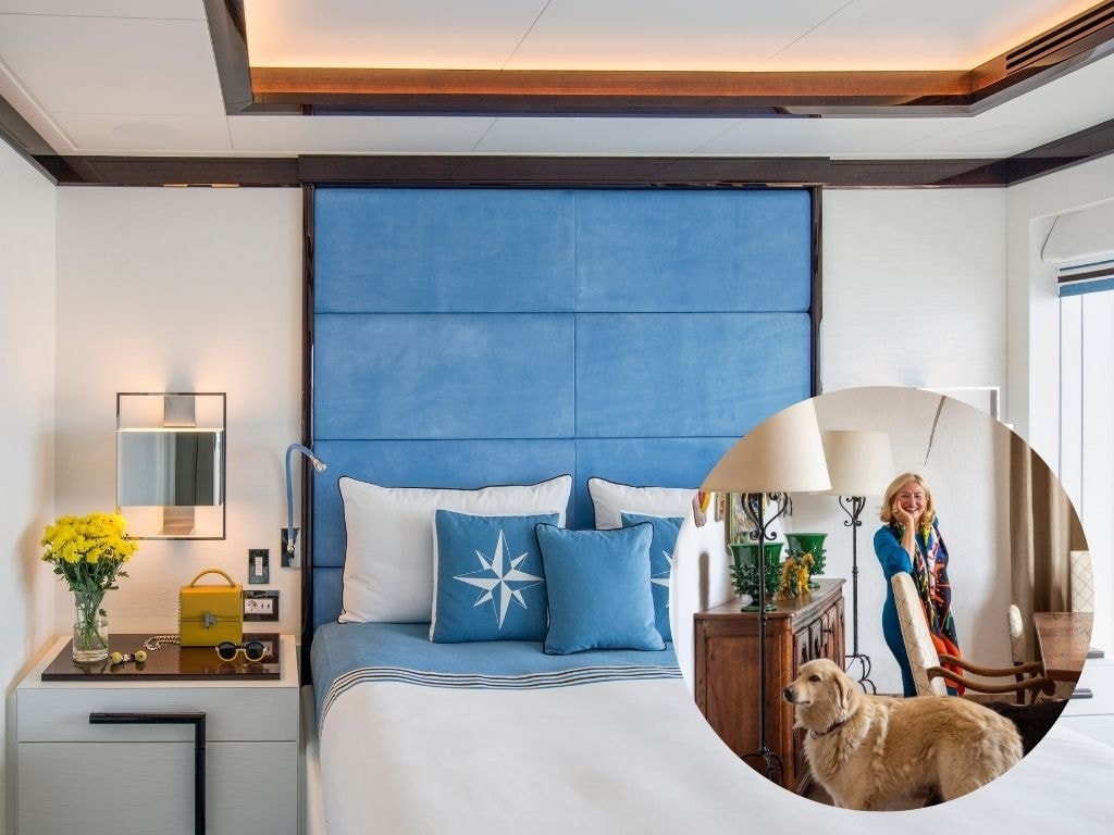 Laura Sessa, una delle più famose architette e interior designer di yacht al mondo (lavora con Lürssen, CRN, Sanlorenzo...) ha progettato gli interni di Madame Kate, un Amels 199