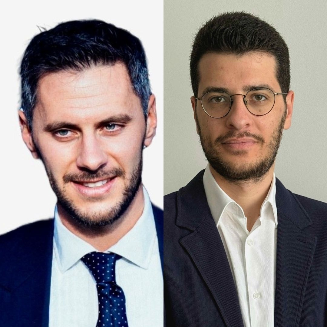 Da sinistra, Simone Frattini e Lanfranco Tartarelli (courtesy Piquadro)