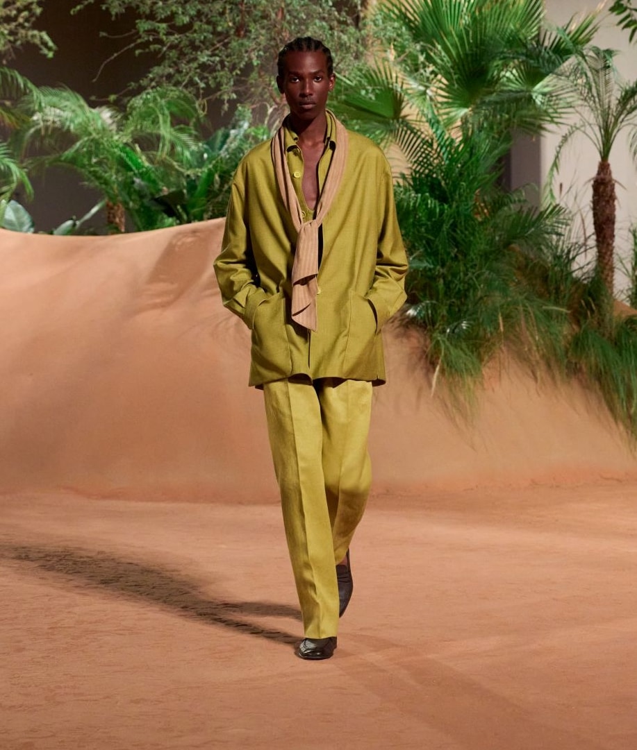 Un outfit Zegna summer collection 2026 (courtesy Zegna)