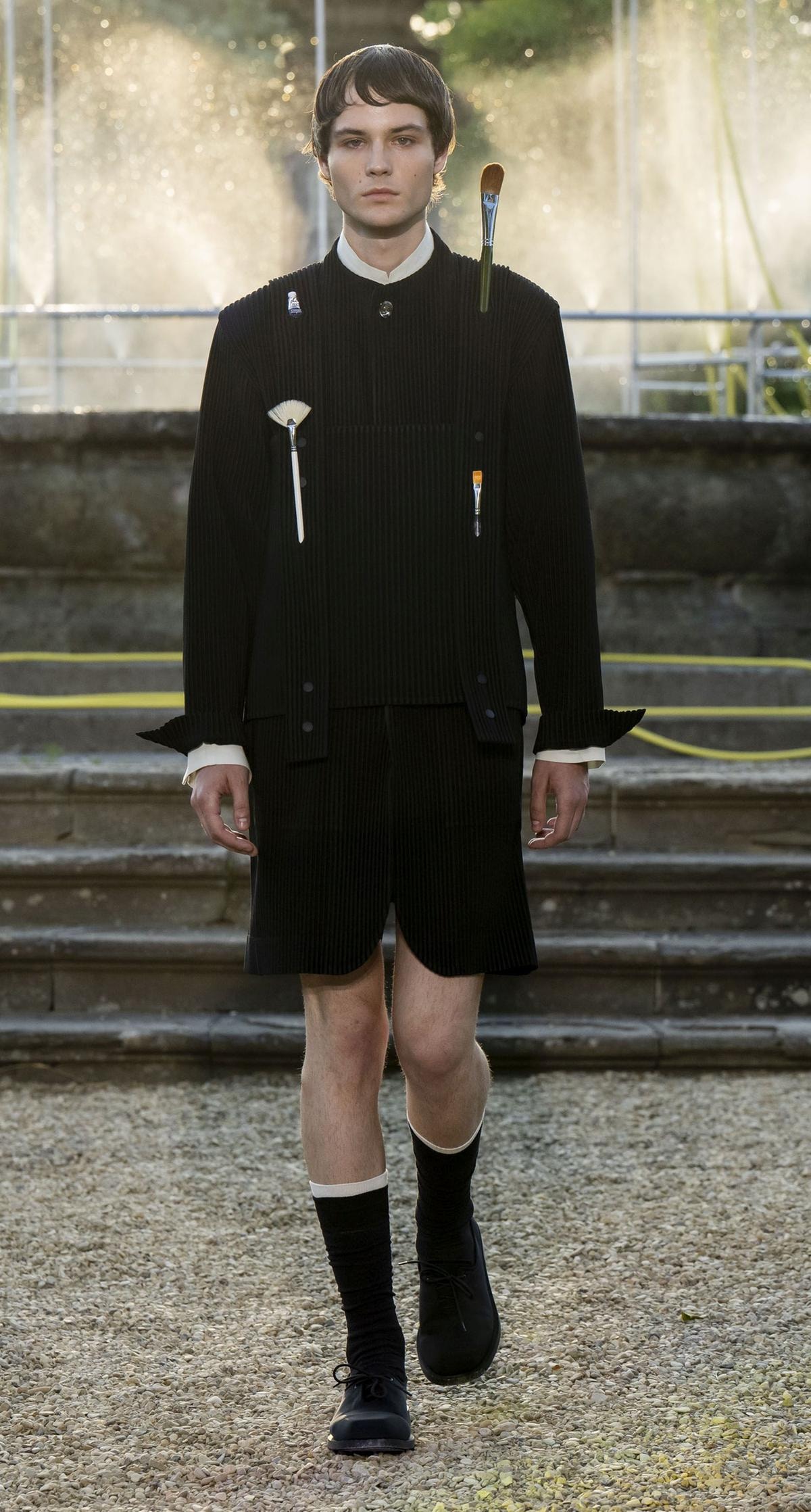 Un look Homme plisse Issey Miyake spring-summer 2026 (courtesy Issey Miyake)