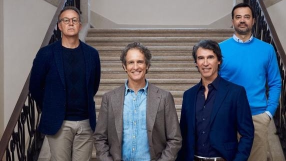 Da sinistra: Carlo Bertagnin Benetton, Alessandro Benetton, Ermanno Boffa e Christian Benetton