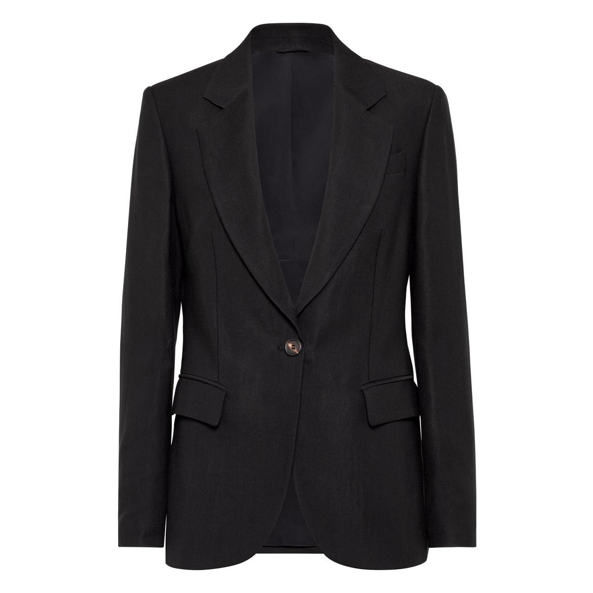 Blazer in viscosa e lino, di Brunello Cucinelli, 2.990 euro