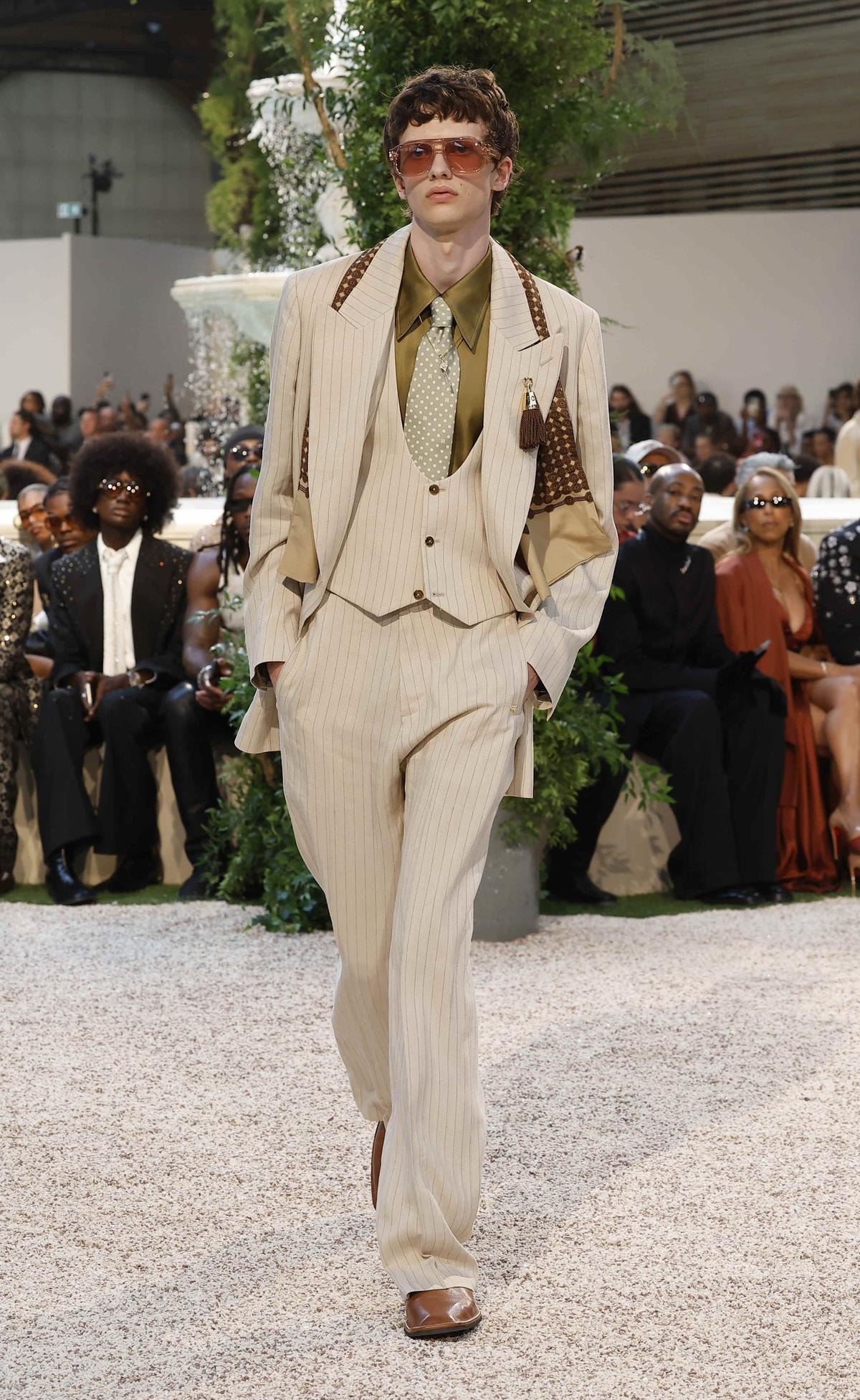 Un look Amiri spring-summer 2026 (courtesy Amiri)