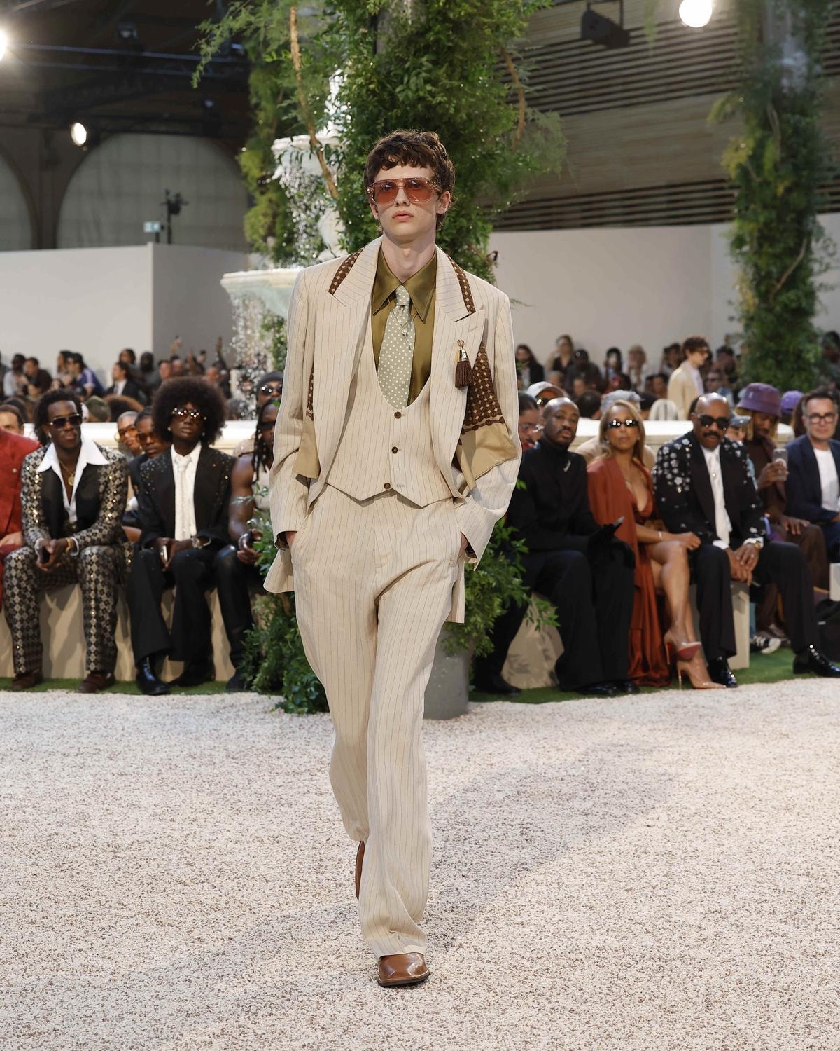 Un look Amiri spring-summer 2026 (courtesy Amiri)