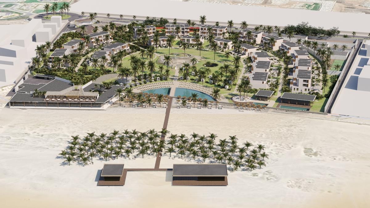 Il rendering del villaggio di Capo Verde