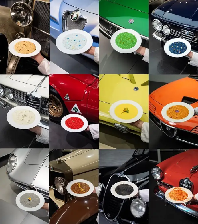 Dal Rosso Giulietta all’Azzurro Iseo: le tinte leggendarie di Alfa Romeo in mostra