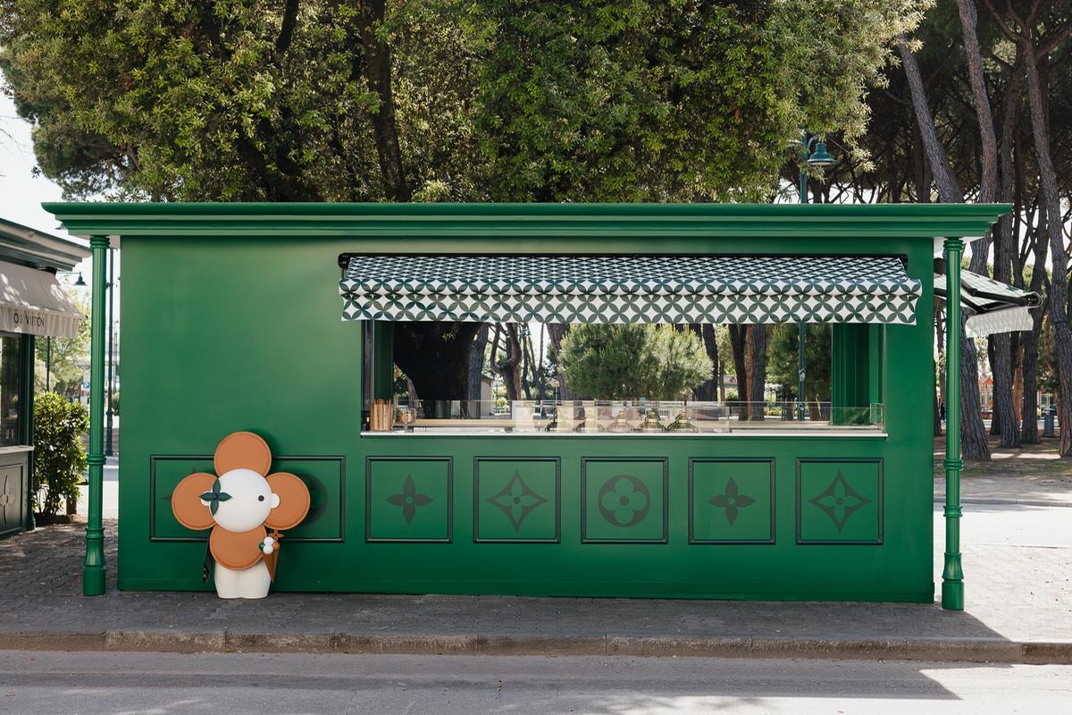 Il chiosco dei gelati a Forte dei Marmi