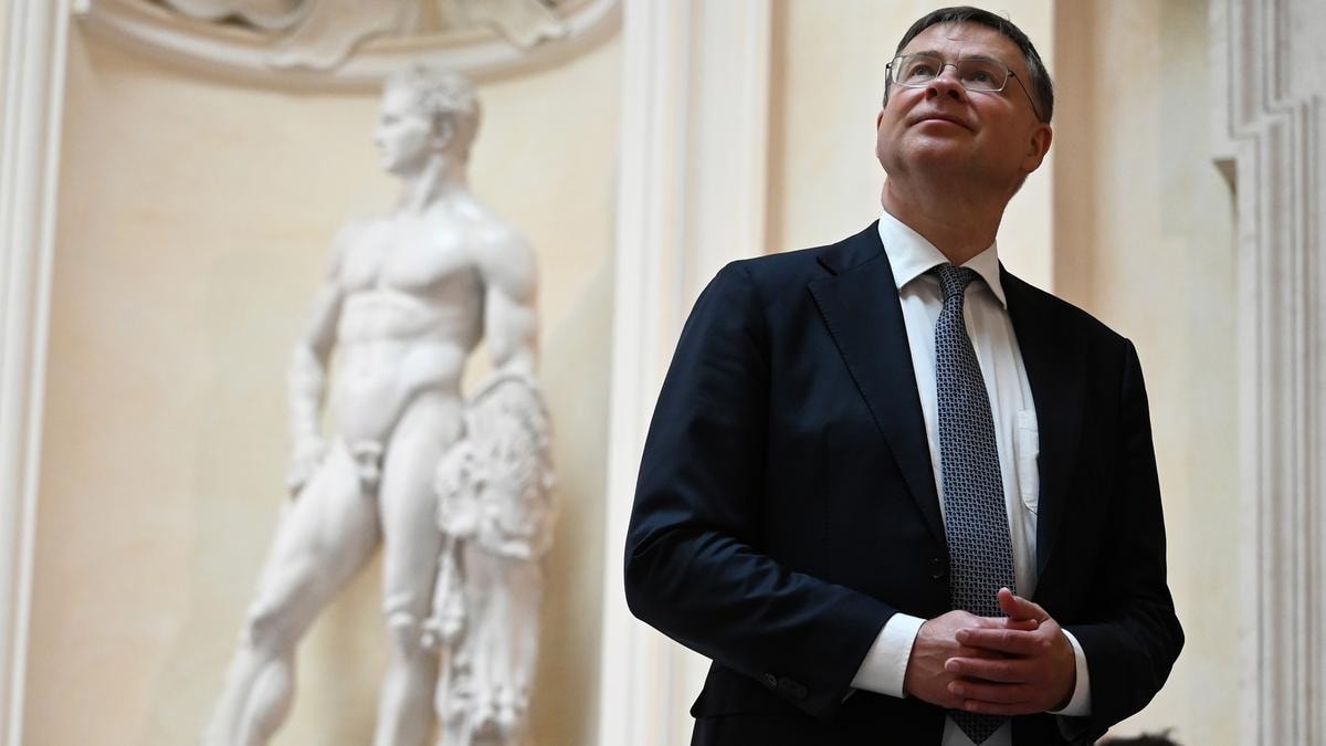 Ue, il commissario Dombrovskis incontra Meloni: competitività e spese per la difesa al centro