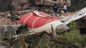L'aereo precipitato