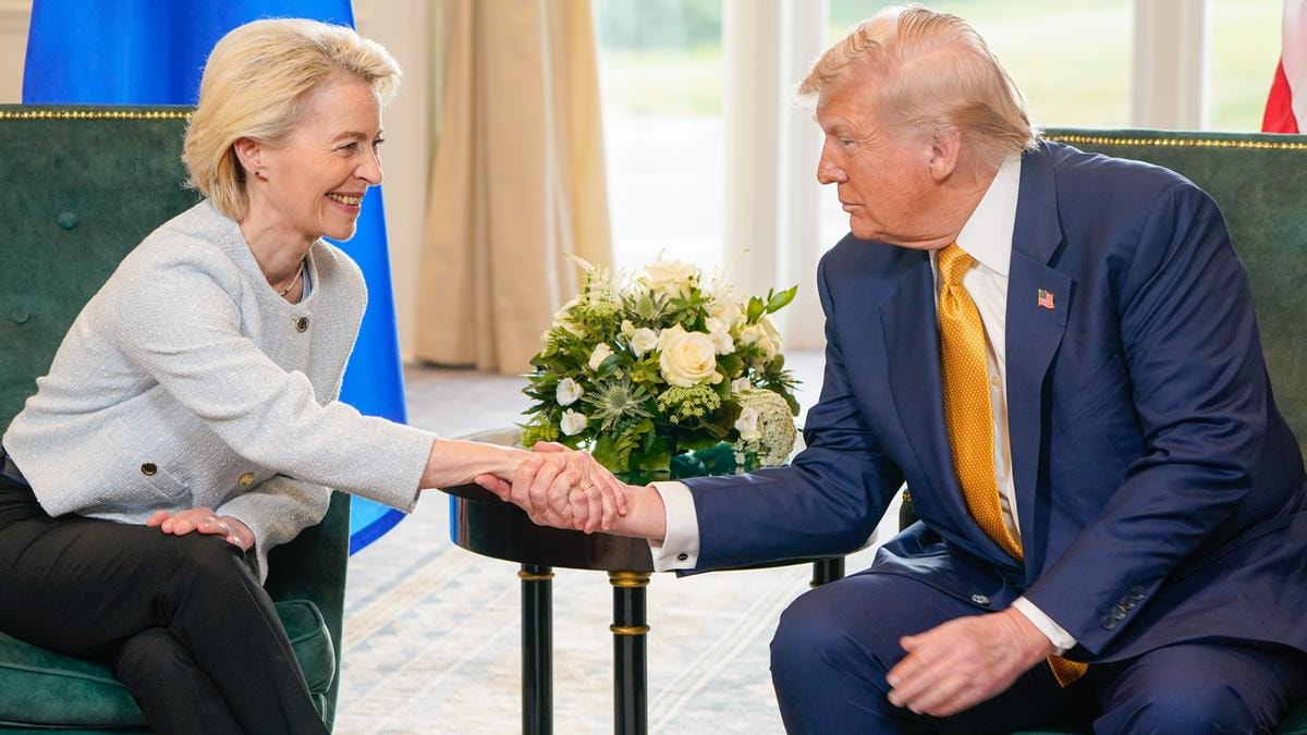 Donald Trump e Ursula von der Leyen