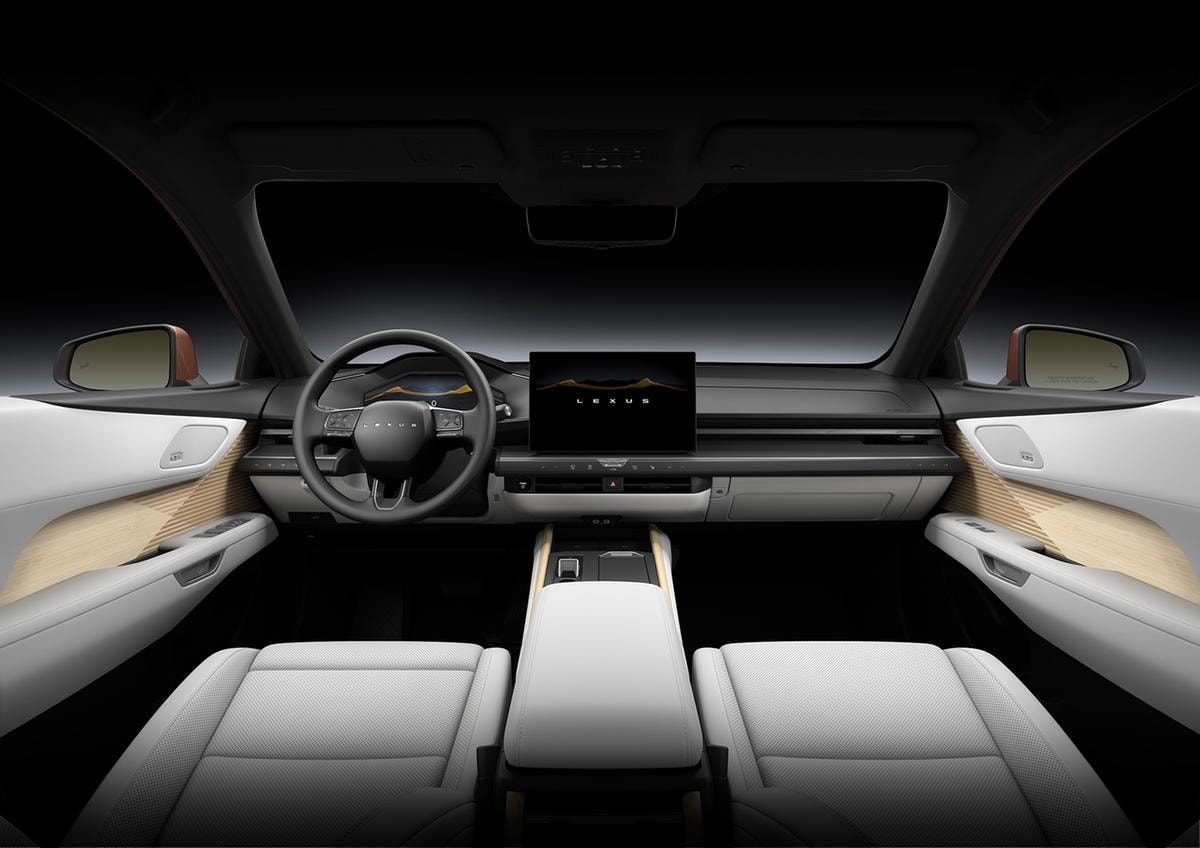 Gli interni della Lexus ES350E.