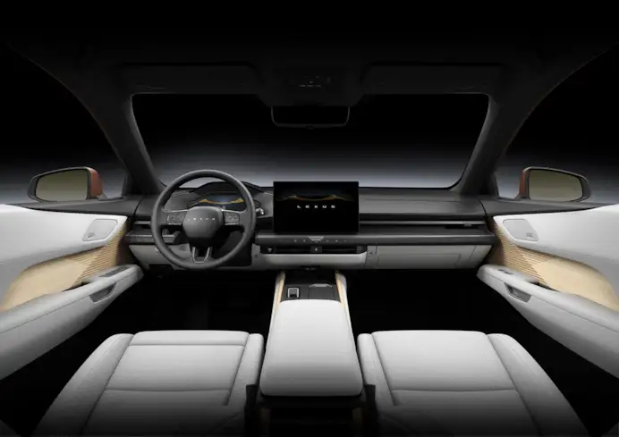 Gli interni della Lexus ES350E.