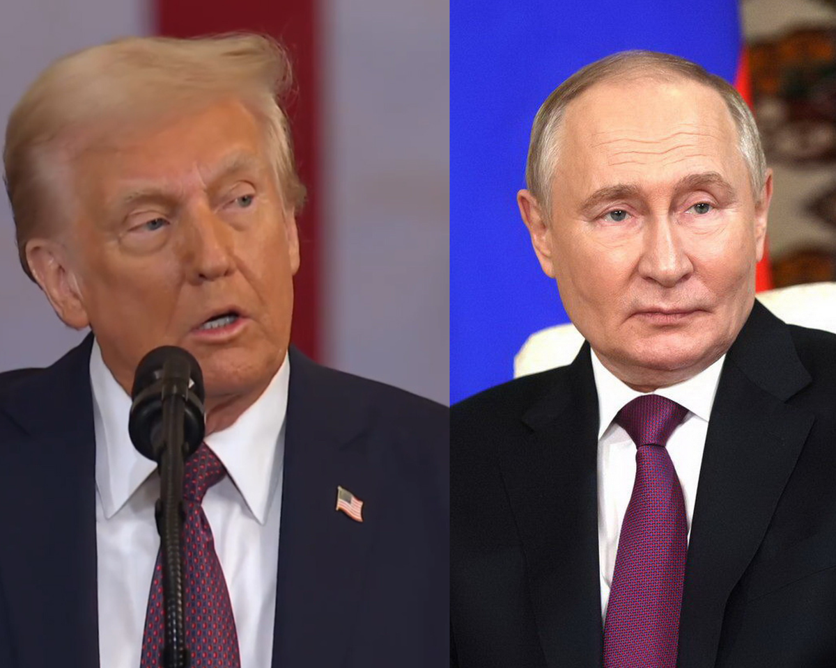 (Da sinistra) Donald Trump, presidente degli Usa, e Vladimir Putin, presidente della Russia