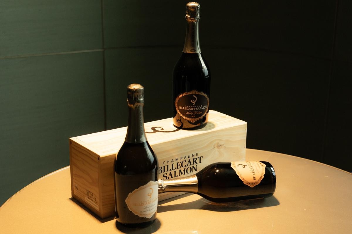 Le tre cuvée speciali, da sinistra, Louis Salmon, il Rosé Elisabeth Salmon e Nicolas François 2012.