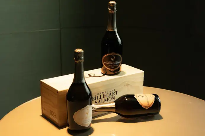 Le tre cuvée speciali, da sinistra, Louis Salmon, il Rosé Elisabeth Salmon e Nicolas François 2012.