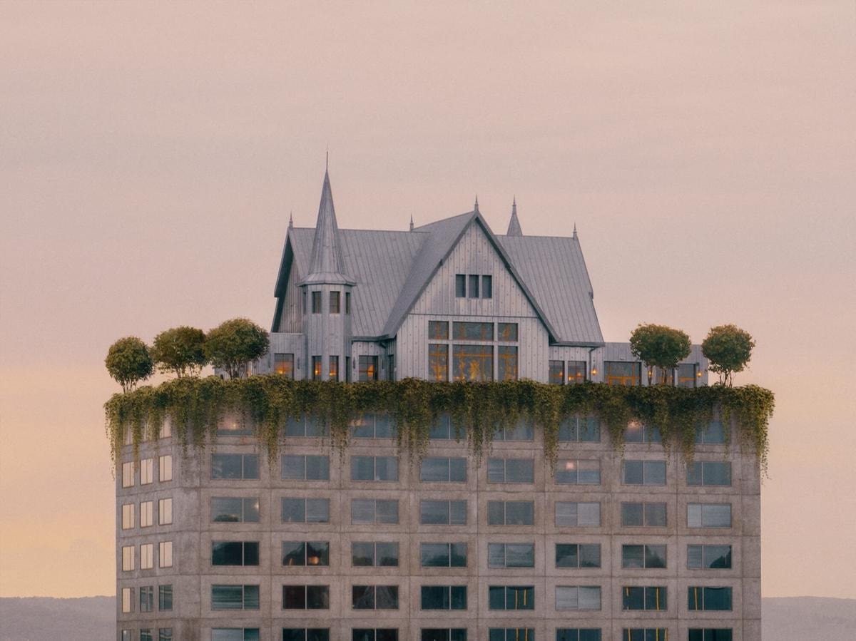 Maison Heler all'ultimo piano dell’hotel disegnato da Starck a Metz.