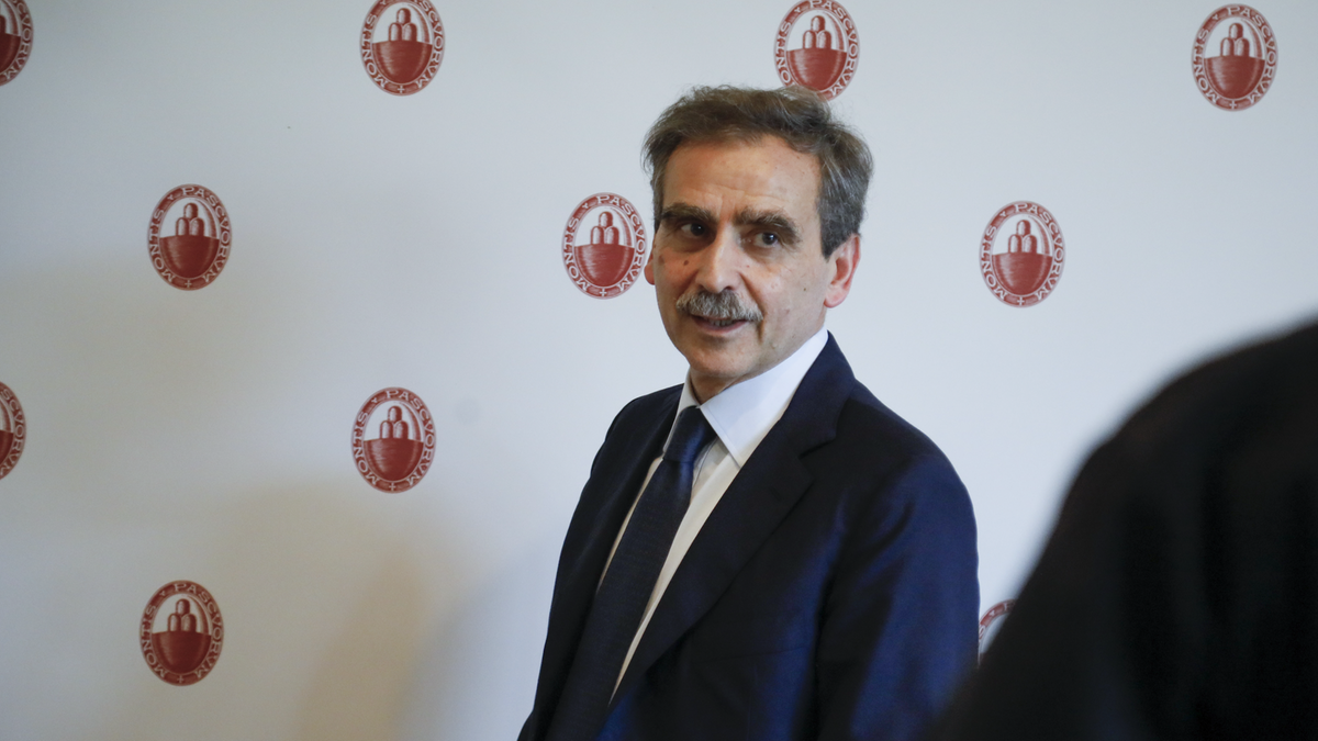 L'amministratore delegato di Mps Luigi Lovaglio