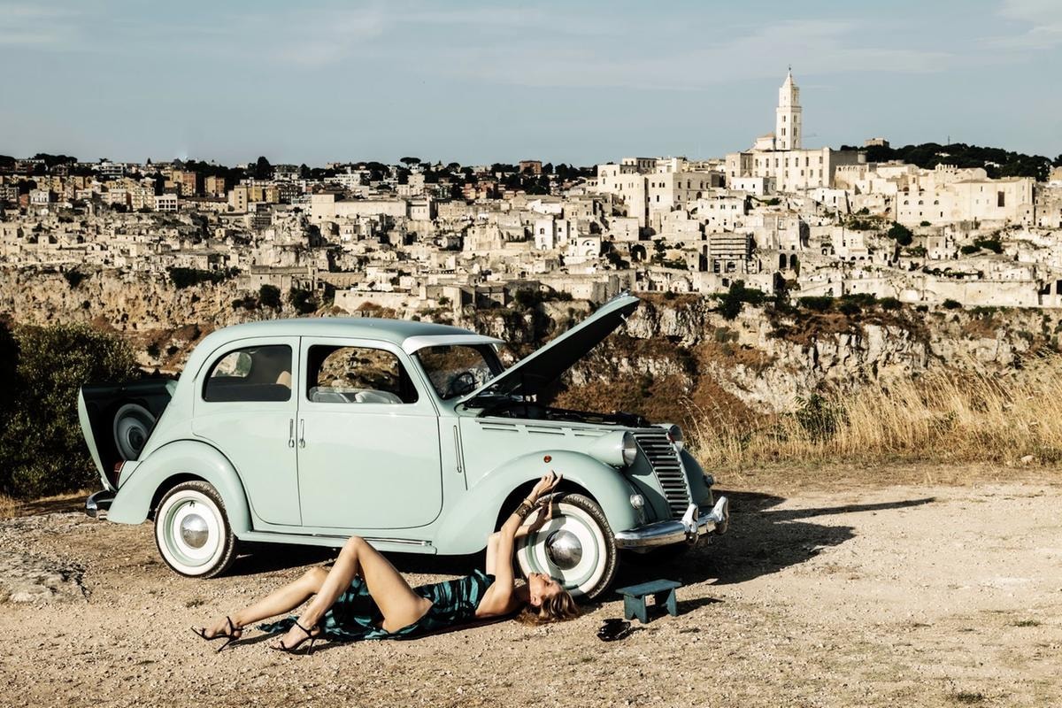 Ludmilla Voronkina Bozzetti nello scatto dedicato alla Basilicata. Foto di Andrea Varani.