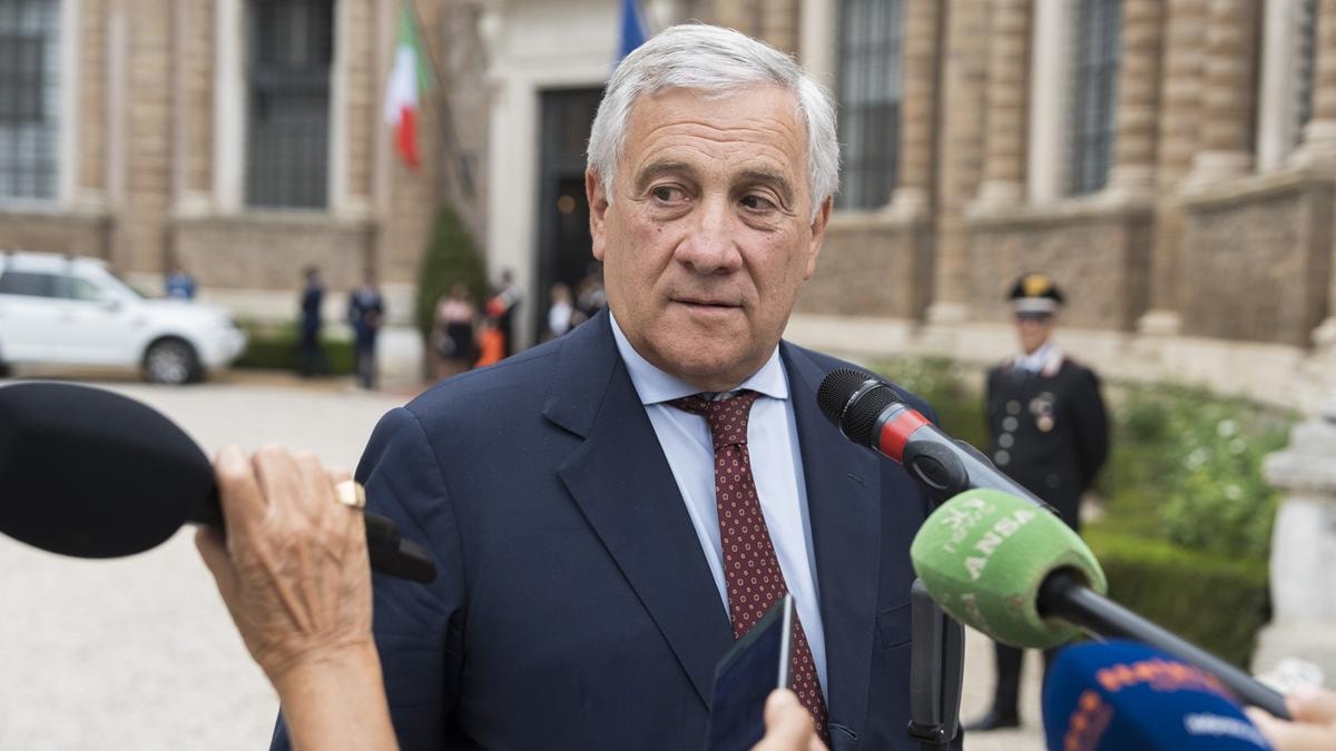 Antonio Tajani, ministro degli Esteri