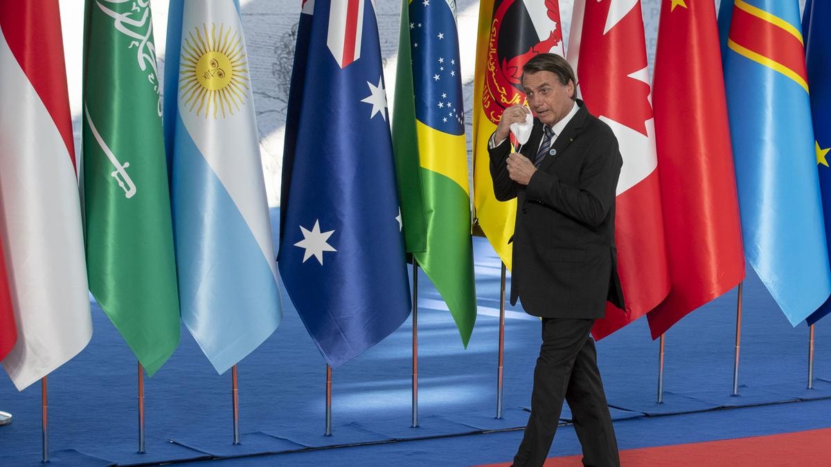 L'ex presidente brasiliano Jair Bolsonaro