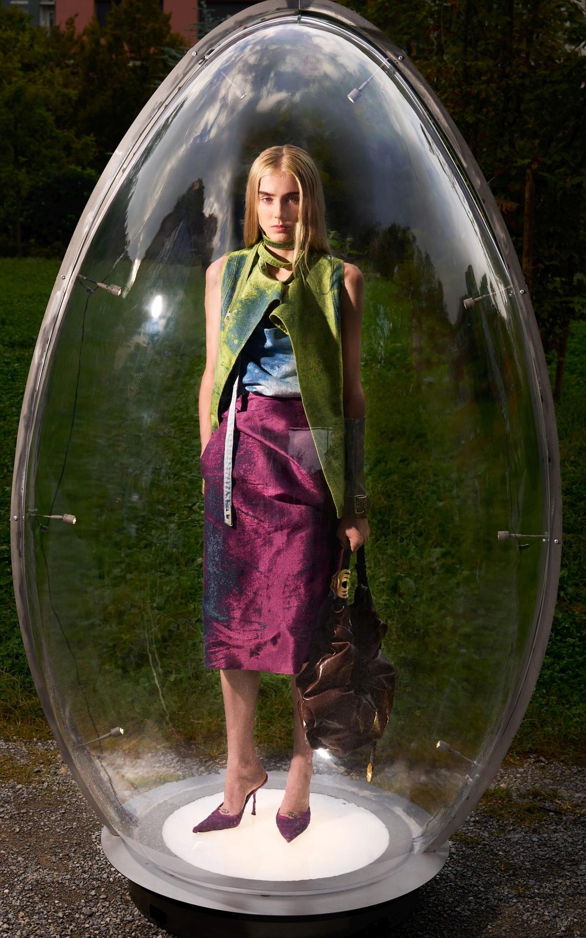 Un look Diesel spring-summer 2026 (courtesy Diesel)