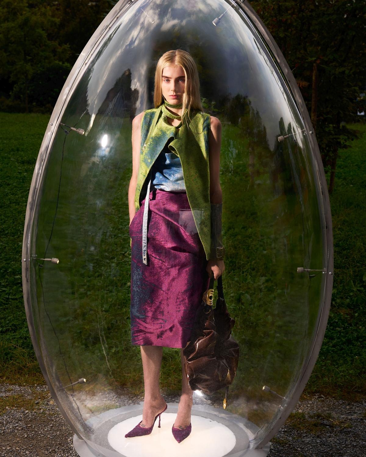 Un look Diesel spring-summer 2026 (courtesy Diesel)